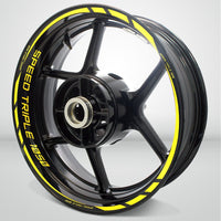 Triumph Speed Triple Motorcycle Rim Wheel Decal Accessory Sticker - Motorcycle stickers and decals