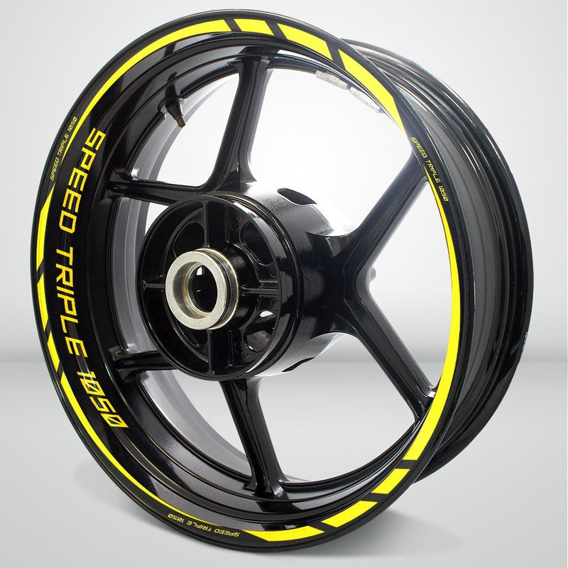 Triumph Speed Triple Motorcycle Rim Wheel Decal Accessory Sticker - Motorcycle stickers and decals