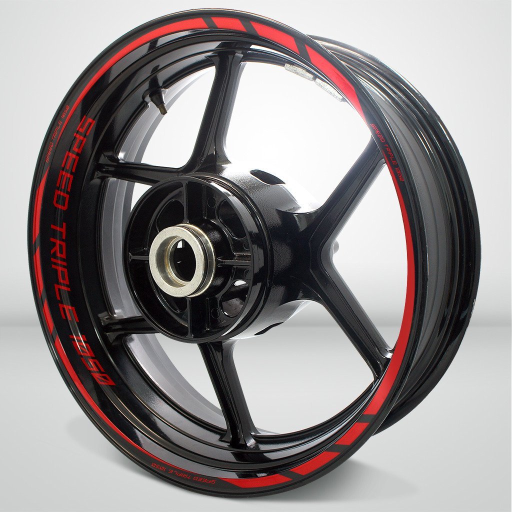 Triumph Speed Triple Motorcycle Rim Wheel Decal Accessory Sticker - Motorcycle stickers and decals
