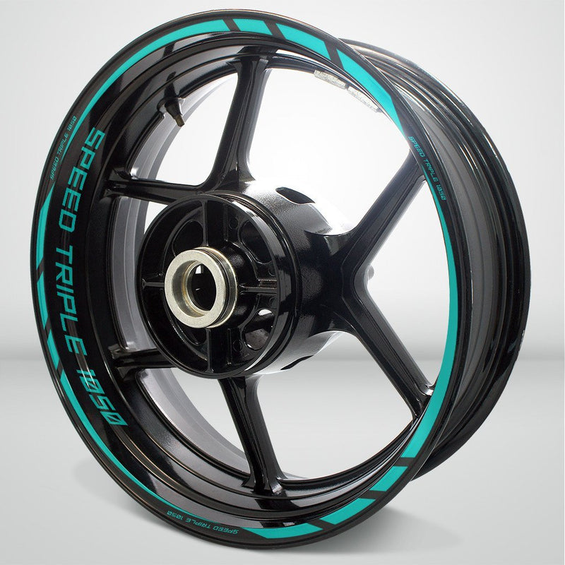 Triumph Speed Triple Motorcycle Rim Wheel Decal Accessory Sticker - Motorcycle stickers and decals