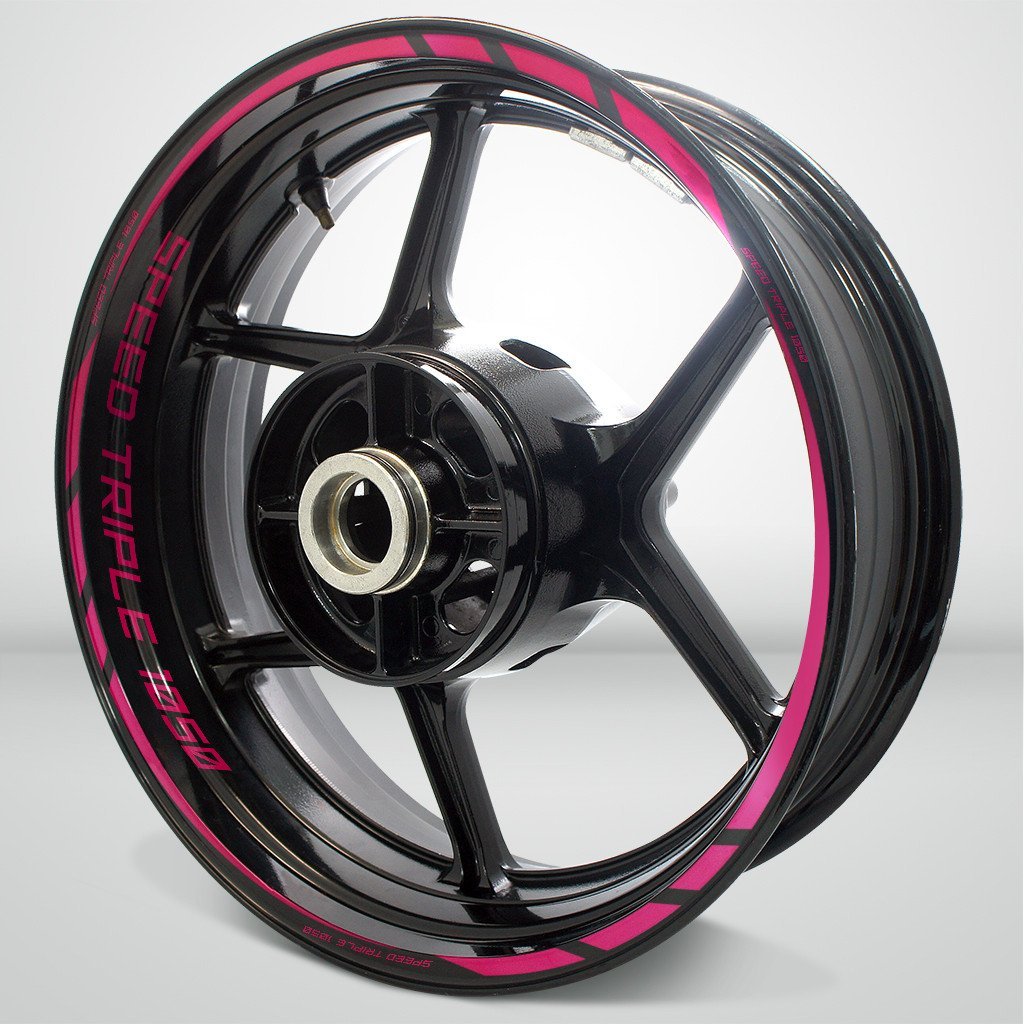 Triumph Speed Triple Motorcycle Rim Wheel Decal Accessory Sticker - Motorcycle stickers and decals
