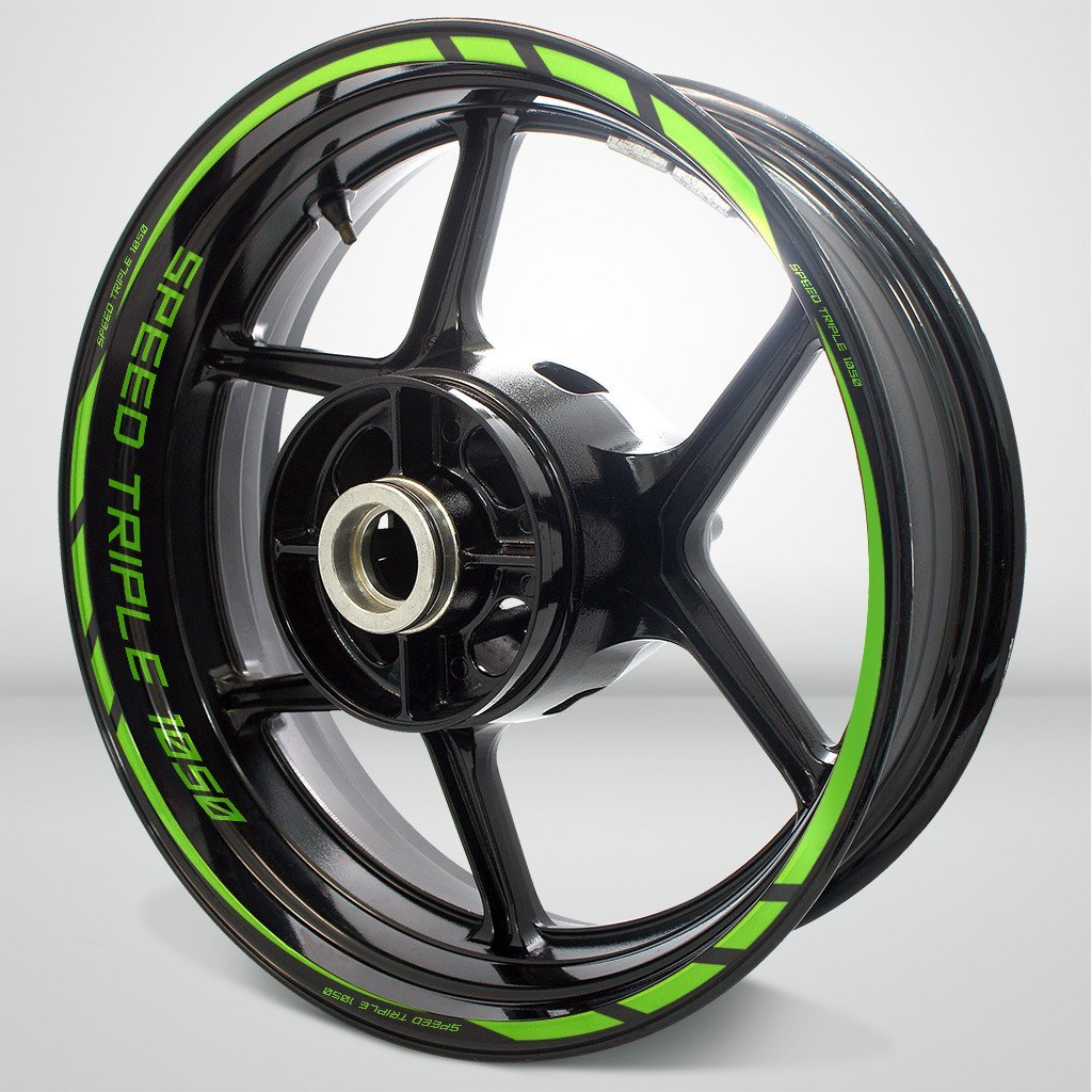 Triumph Speed Triple Motorcycle Rim Wheel Decal Accessory Sticker - Motorcycle stickers and decals