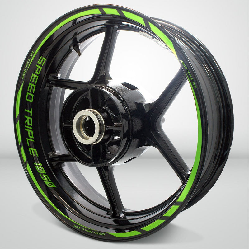 Triumph Speed Triple Motorcycle Rim Wheel Decal Accessory Sticker - Motorcycle stickers and decals