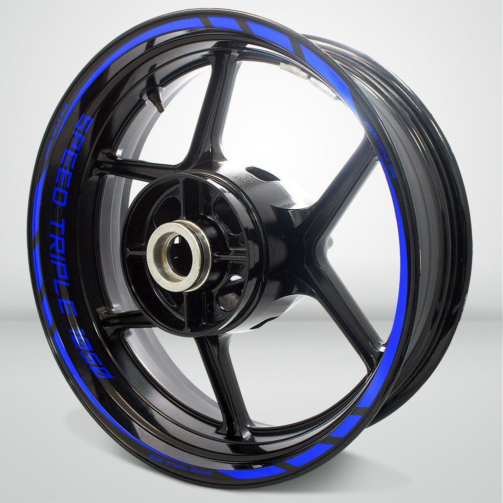Triumph Speed Triple Motorcycle Rim Wheel Decal Accessory Sticker - Motorcycle stickers and decals