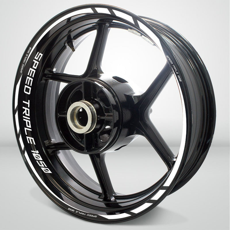 Triumph Speed Triple Motorcycle Rim Wheel Decal Accessory Sticker - Motorcycle stickers and decals