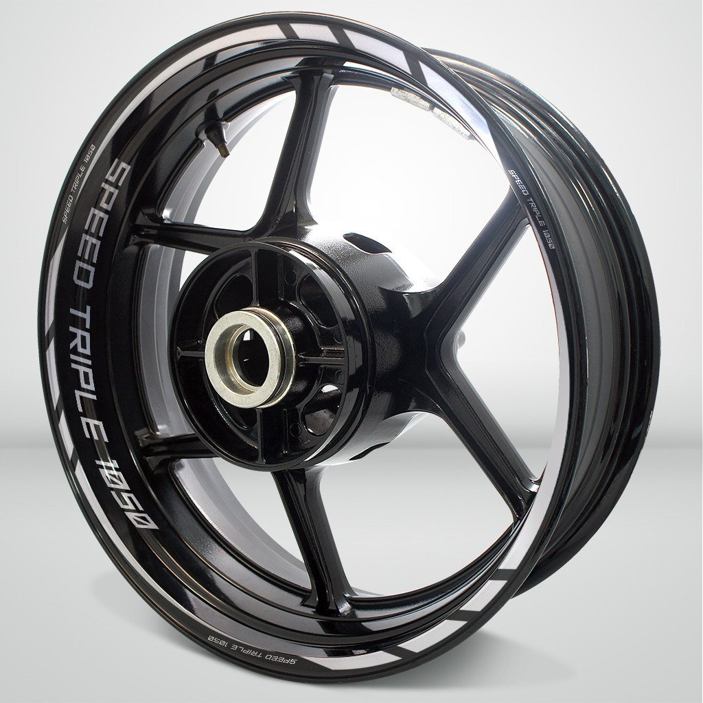 Triumph Speed Triple Motorcycle Rim Wheel Decal Accessory Sticker - Motorcycle stickers and decals