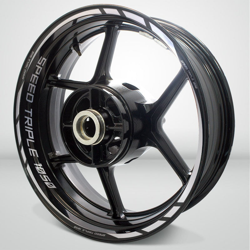 Triumph Speed Triple Motorcycle Rim Wheel Decal Accessory Sticker - Motorcycle stickers and decals
