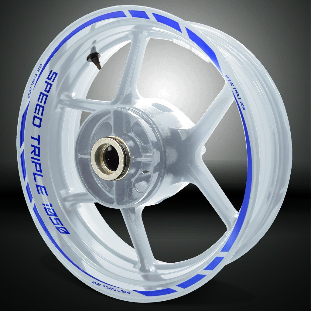 Triumph Speed Triple Motorcycle Rim Wheel Decal Accessory Sticker - Motorcycle stickers and decals