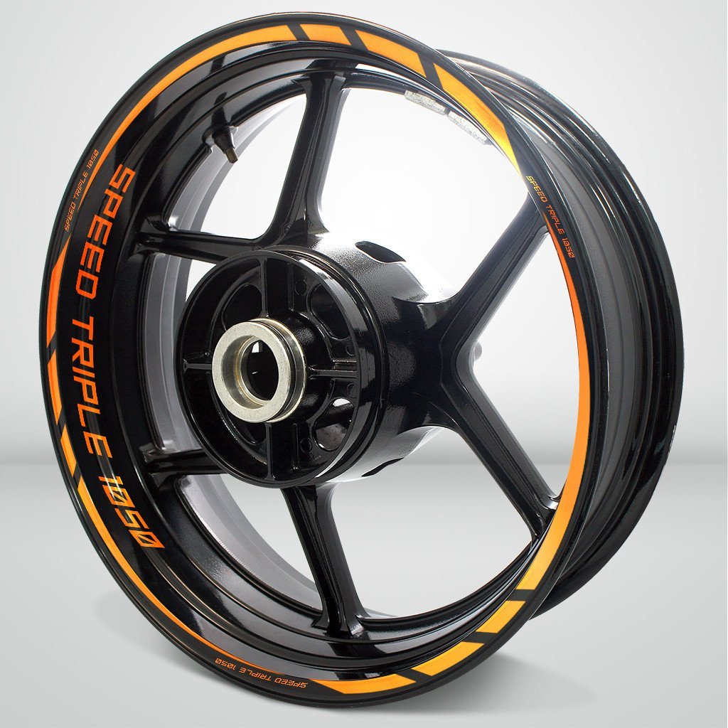 Triumph Speed Triple Motorcycle Rim Wheel Decal Accessory Sticker - Motorcycle stickers and decals
