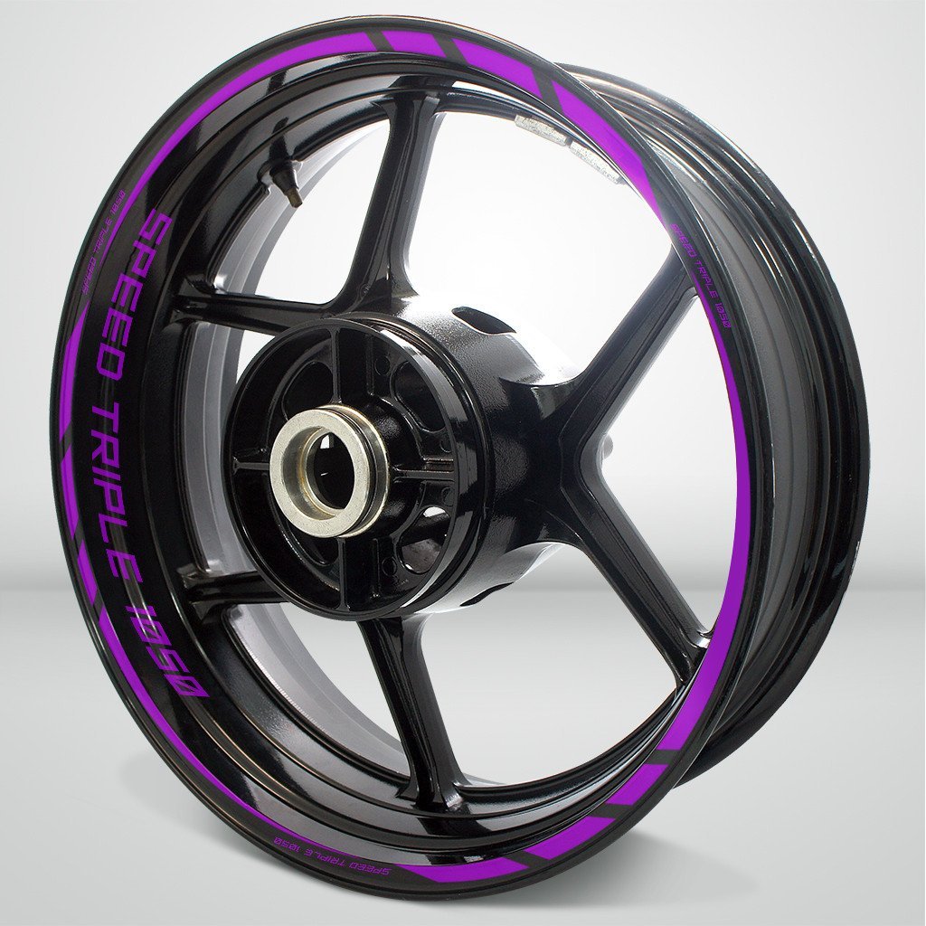 Triumph Speed Triple Motorcycle Rim Wheel Decal Accessory Sticker - Motorcycle stickers and decals