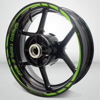 Triumph Speed Triple Motorcycle Rim Wheel Decal Accessory Sticker - Motorcycle stickers and decals
