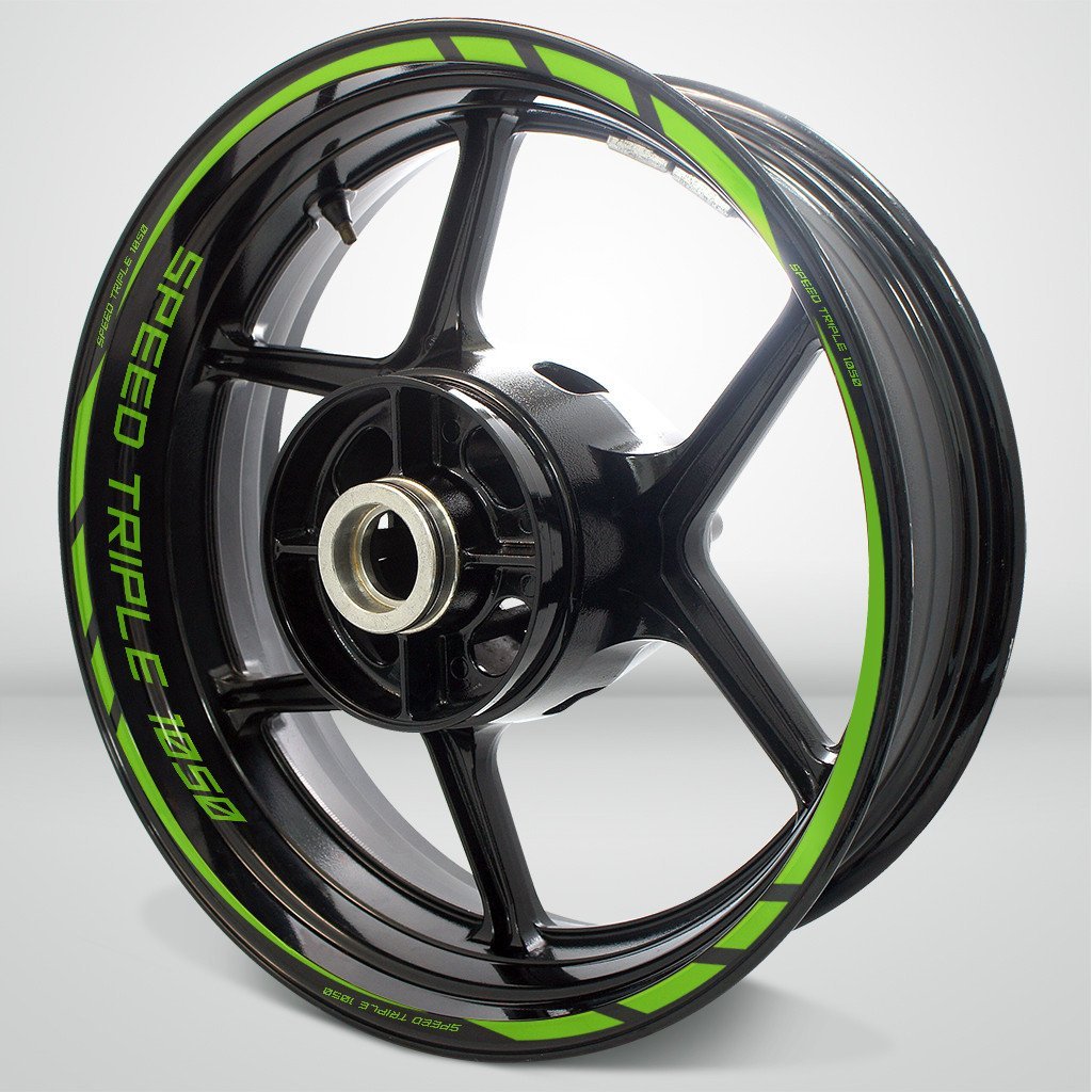 Triumph Speed Triple Motorcycle Rim Wheel Decal Accessory Sticker - Motorcycle stickers and decals