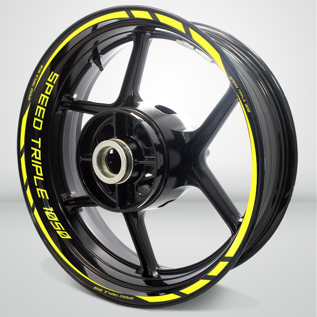 Triumph Speed Triple Motorcycle Rim Wheel Decal Accessory Sticker - Motorcycle stickers and decals