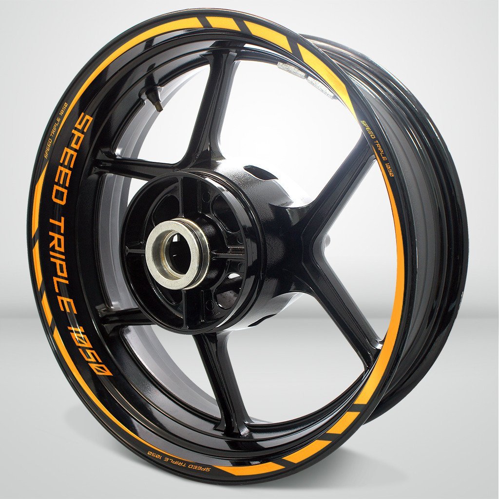 Triumph Speed Triple Motorcycle Rim Wheel Decal Accessory Sticker - Motorcycle stickers and decals