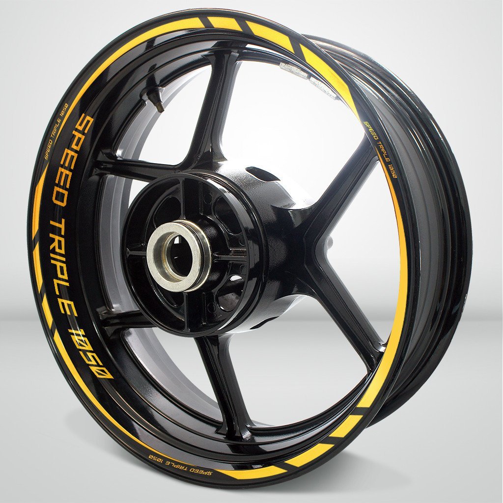Triumph Speed Triple Motorcycle Rim Wheel Decal Accessory Sticker - Motorcycle stickers and decals