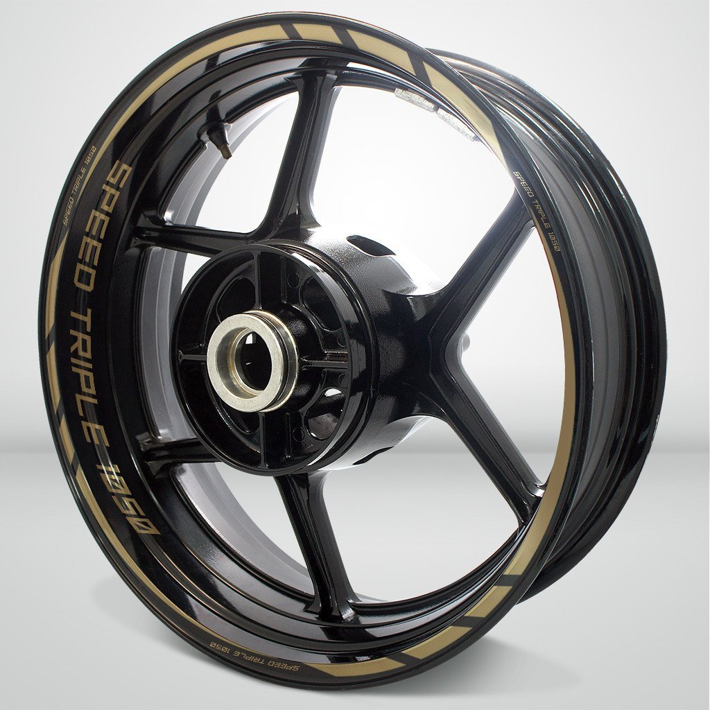 Triumph Speed Triple Motorcycle Rim Wheel Decal Accessory Sticker - Motorcycle stickers and decals