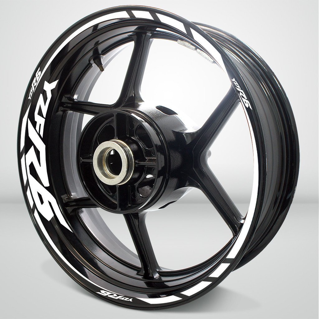 Yamaha YZF R6 Motorcycle Rim Wheel Decal Accessory Sticker - Motorcycle stickers and decals
