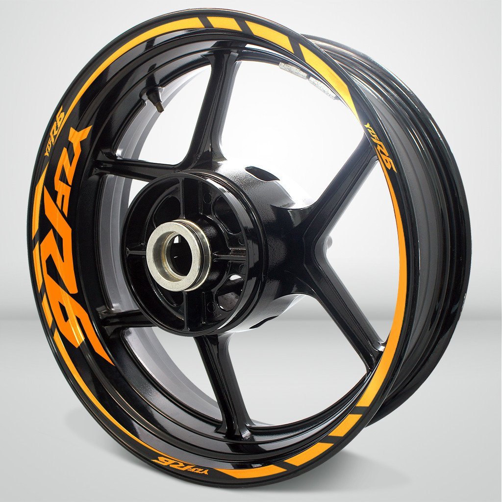 Yamaha YZF R6 Motorcycle Rim Wheel Decal Accessory Sticker - Motorcycle stickers and decals