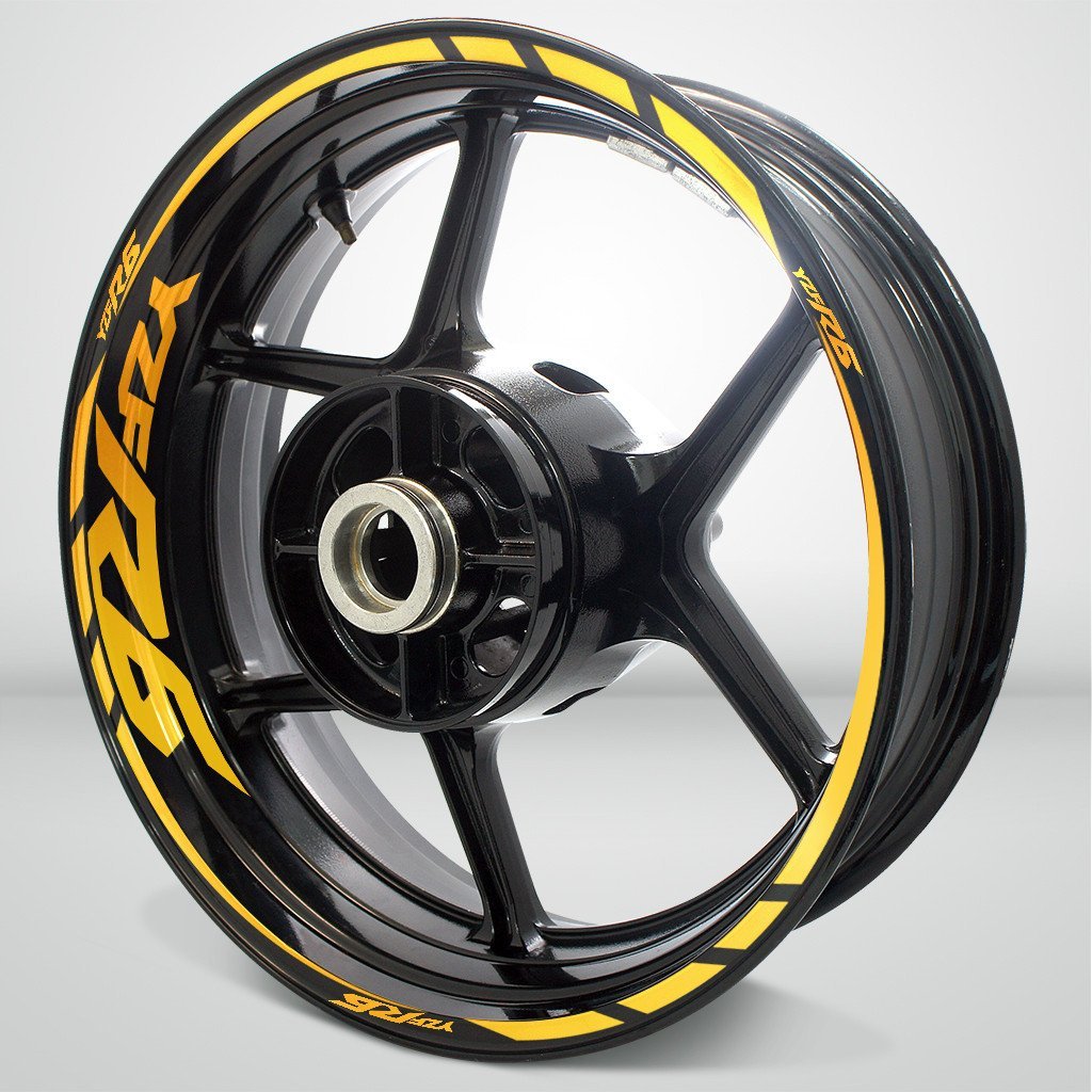 Yamaha YZF R6 Motorcycle Rim Wheel Decal Accessory Sticker - Motorcycle stickers and decals