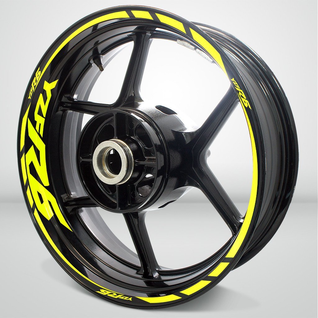 Yamaha YZF R6 Motorcycle Rim Wheel Decal Accessory Sticker - Motorcycle stickers and decals