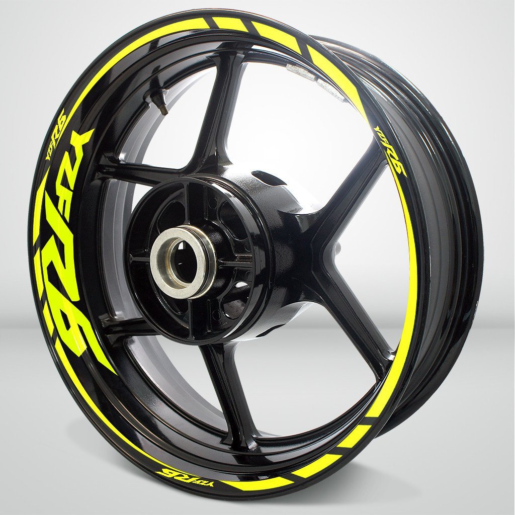 Yamaha YZF R6 Motorcycle Rim Wheel Decal Accessory Sticker - Motorcycle stickers and decals